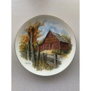 Vintage Mail Pouch Barn Plate Ray Day 1986 Once Upon a Barn Series 1st of 4